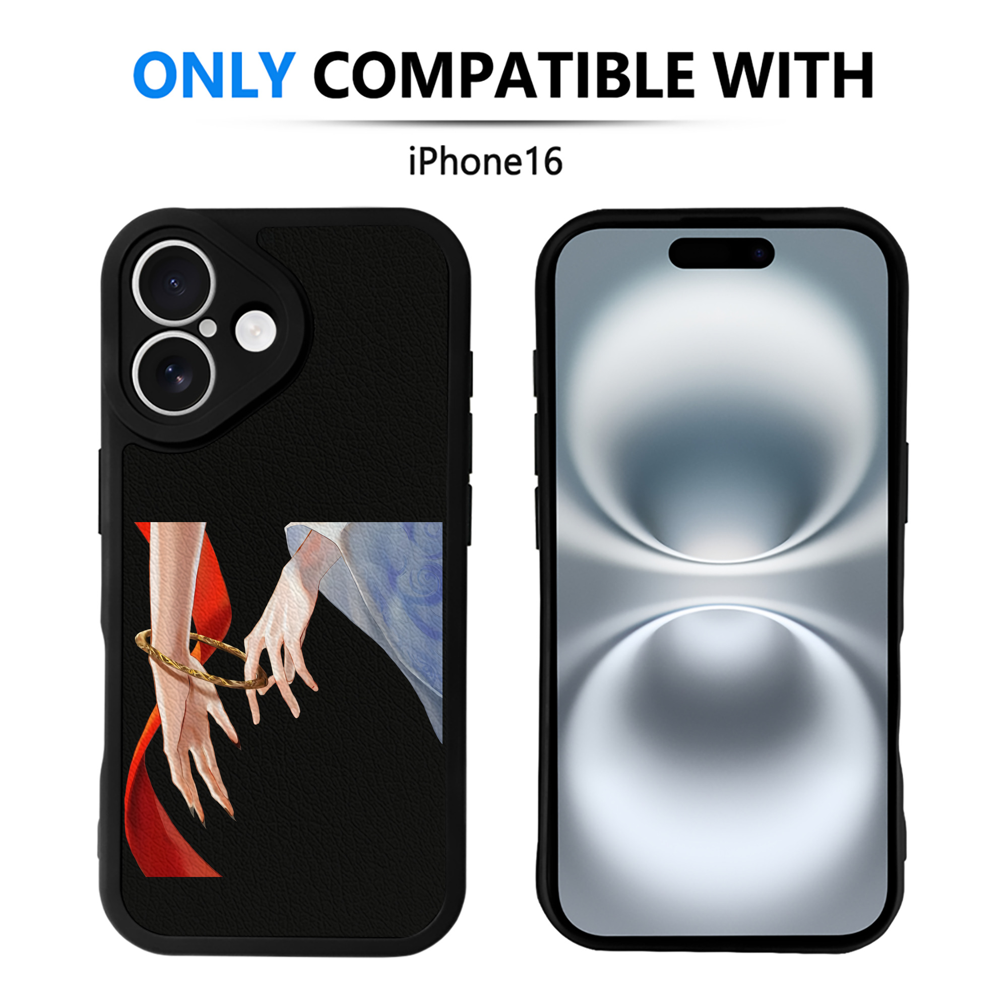 （画像用） Ne Zha 2 ナタ 魔童の大暴れ 【iPhone 16シリーズ対応】シリコンスマホケース（レザー調） 材質：シリコン